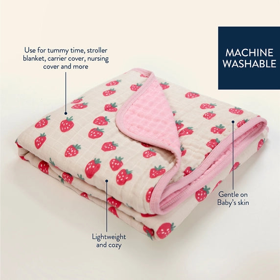 Itzy Blanket - Strawberries + Cream