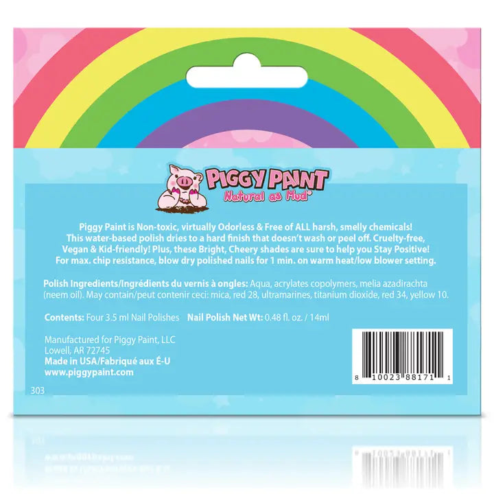 Piggy Paint Rainbow 4 Polish Box Set