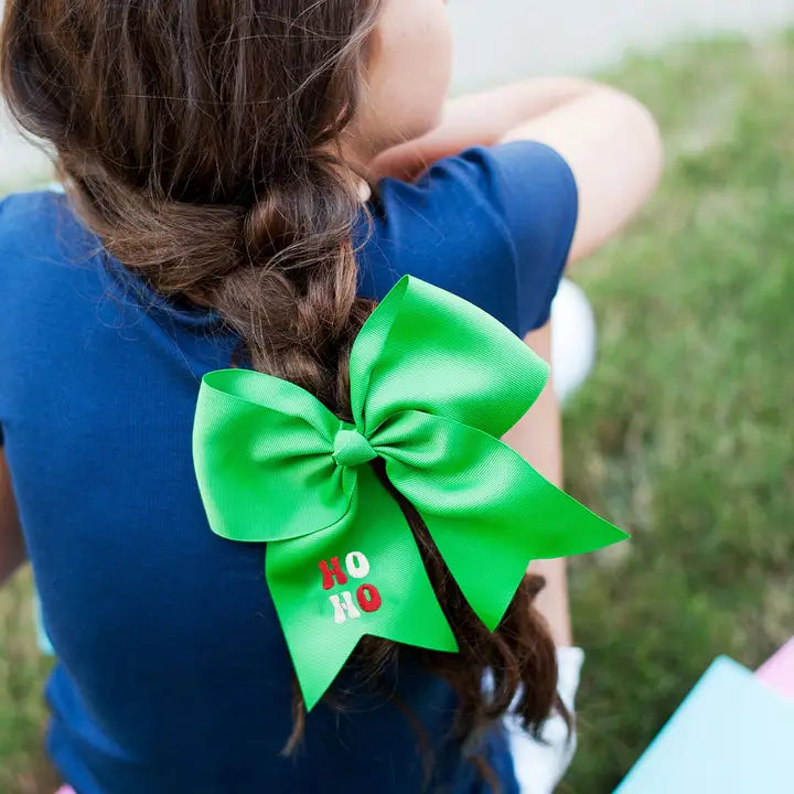 Viv & Lou Ho Ho Green Kids' Hair Bow