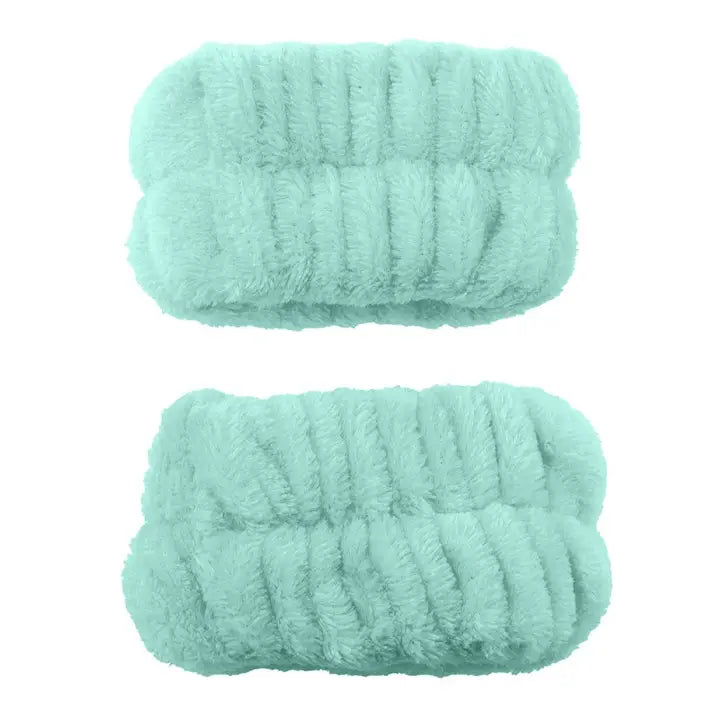 Cala Mint Spa Headband & Wristband Set