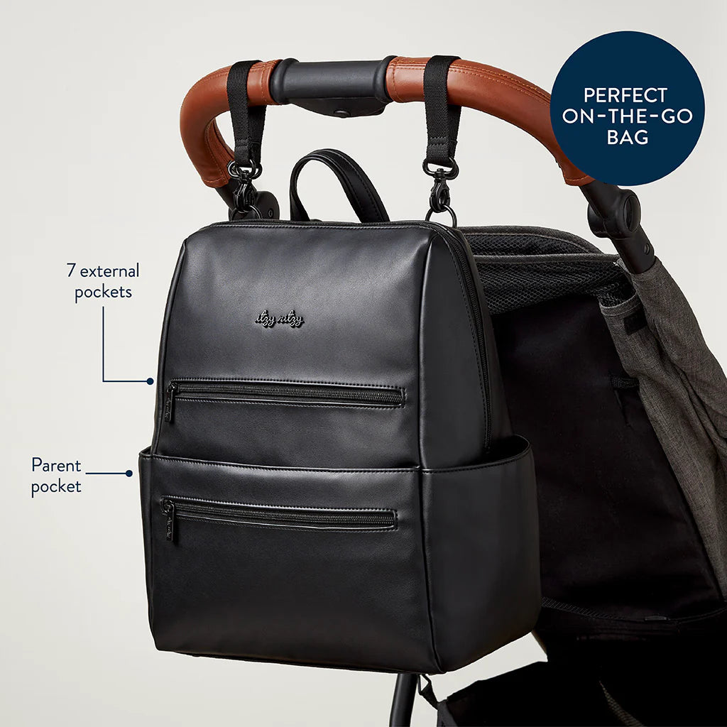 Itzy Ritzy Eras Backpack™ Midi Diaper Bag - Black