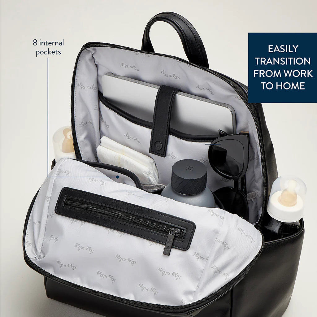 Itzy Ritzy Eras Backpack™ Midi Diaper Bag - Black