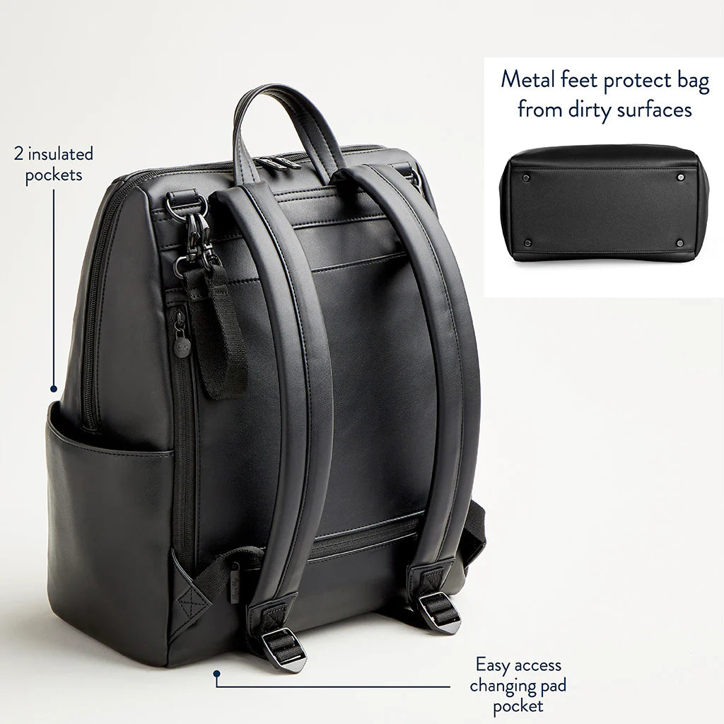 Itzy Ritzy Eras Backpack™ Midi Diaper Bag - Black