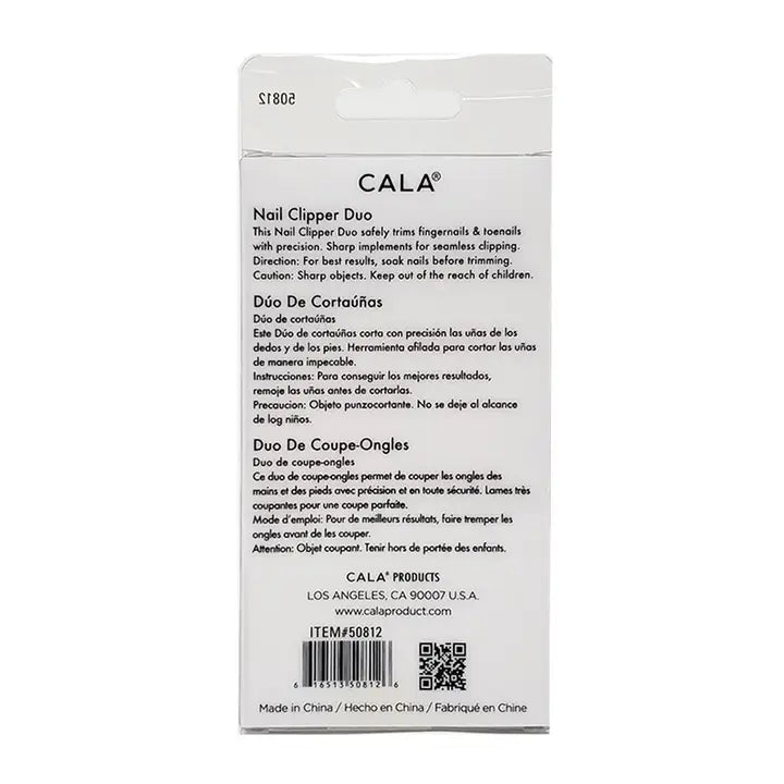 Cala Soft Touch Clipper Duo Set Coral