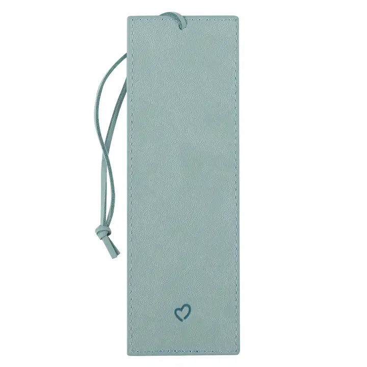 Bookmark Faux Leather Teal Always Stay Humble & Kind