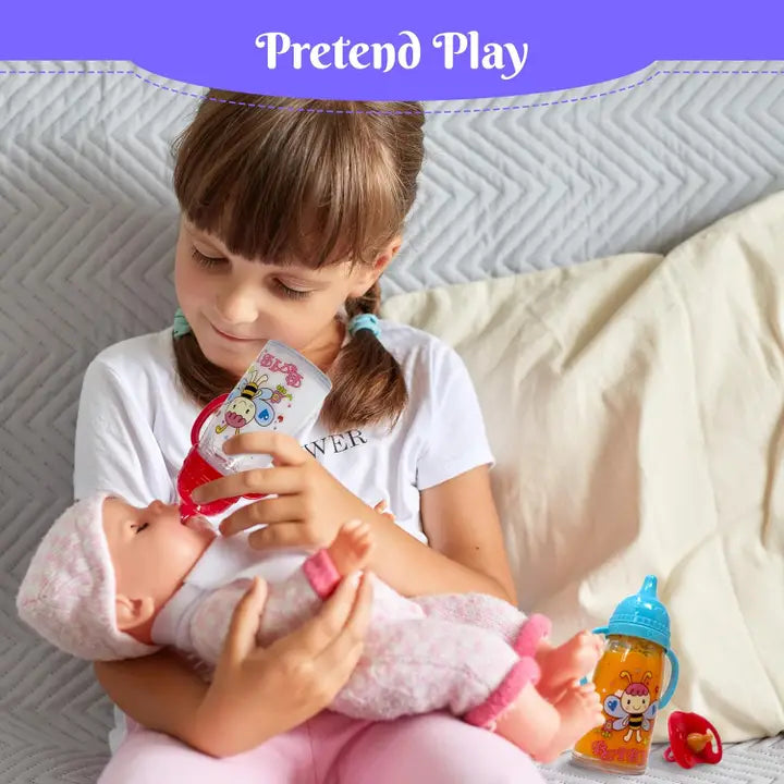 Baby Doll Bottles with Magic Disappearing Milk & Juice