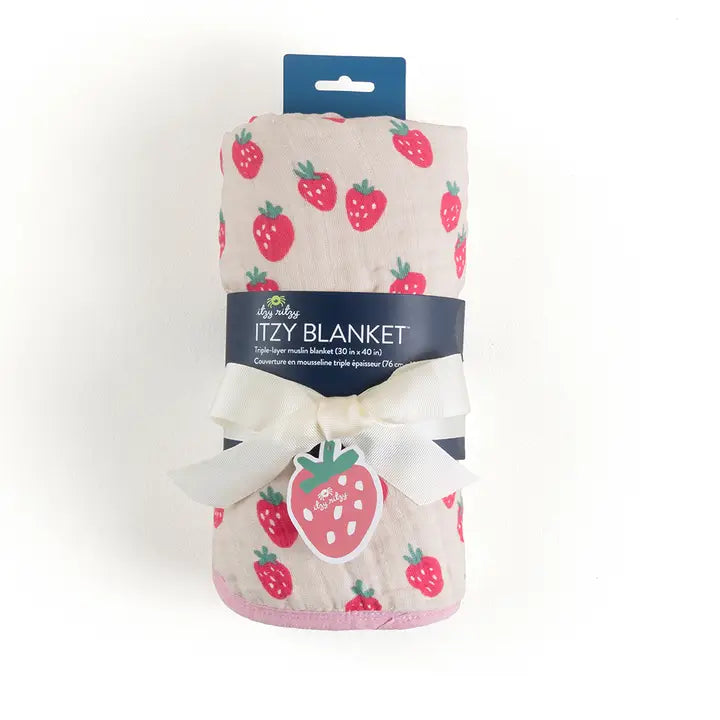 Itzy Blanket - Strawberries + Cream