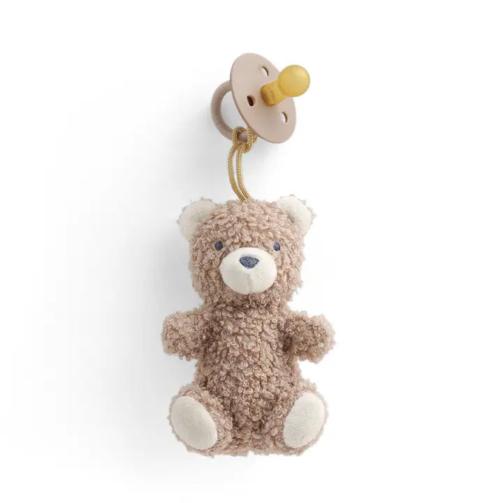 Bitzy Pal Natural Rubber Pacifier & Plush Bear