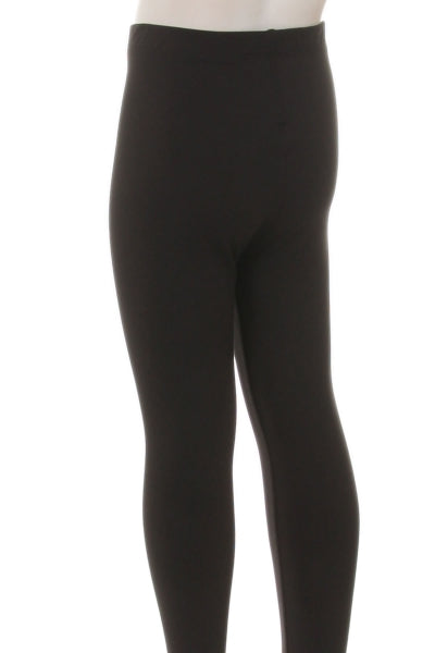 Girls Solid Leggings Black