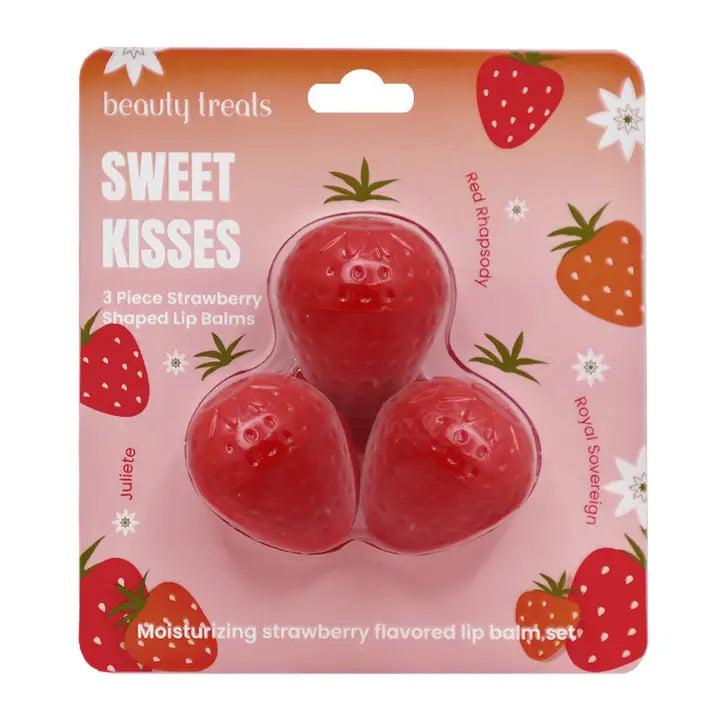 Beauty Treats Sweet Kisses Strawberry Lip Balms