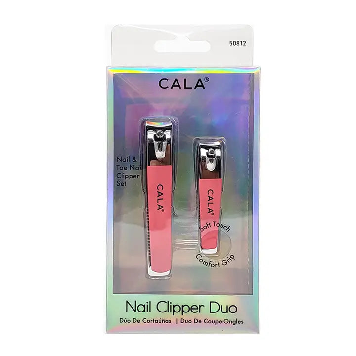 Cala Soft Touch Clipper Duo Set Coral
