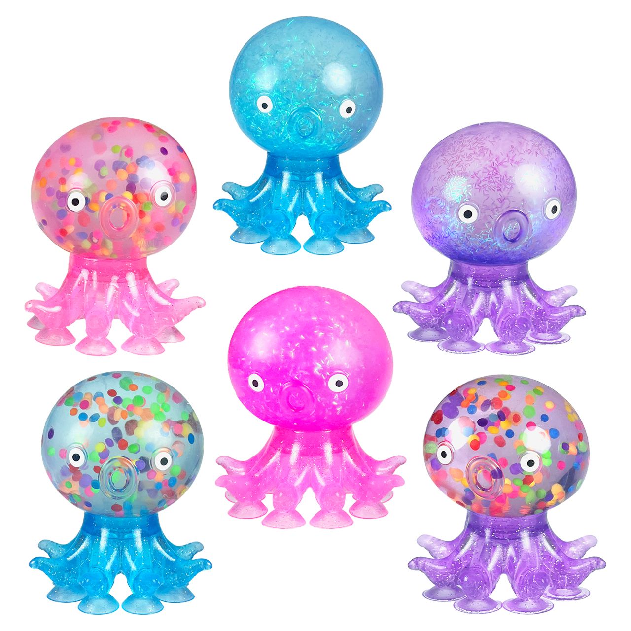 Irre-Squish-Tible Suction Octopus Toys