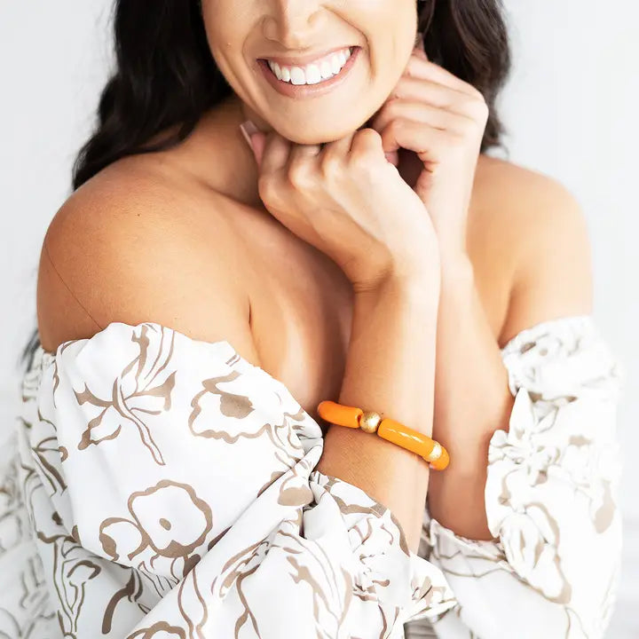 Viv & Lou Orange Wrenley Bracelet