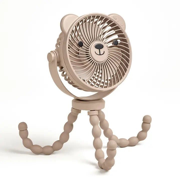 Itzy Breeze 3-Speed Stroller Fan Bear