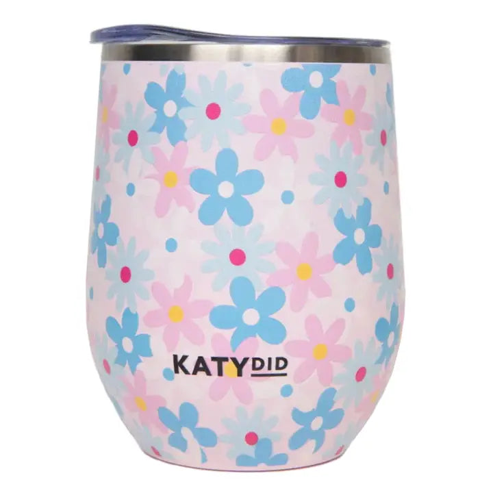 Katydid Dainty Florals Wine Tumbler Cup