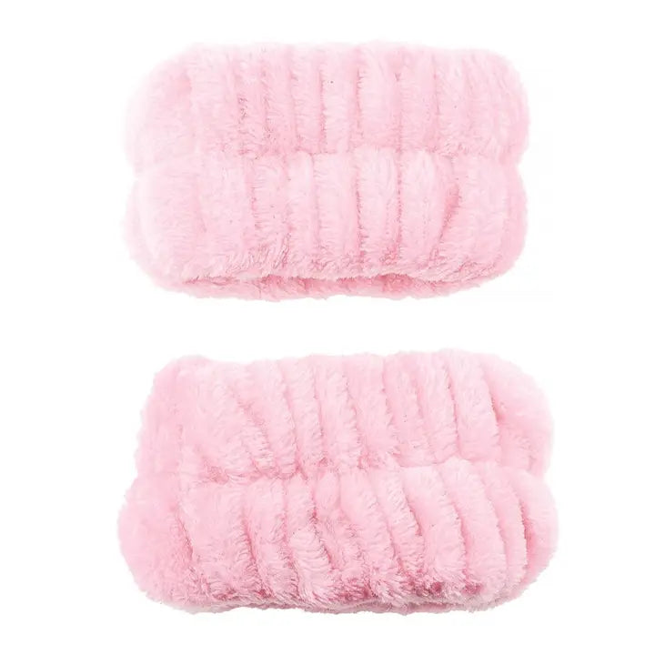 Cala Pink Spa Headband & Wristband Set