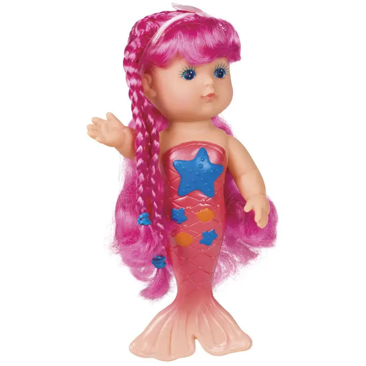 Toysmith Bathtime Mermaid Doll - Coral
