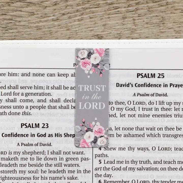 Magnetic Bookmark Set Pink Roses