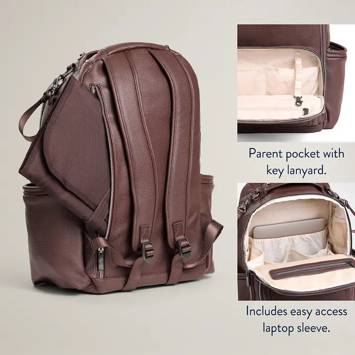 Itzy Ritzy Espresso Boss Plus Diaper Bag Backpack