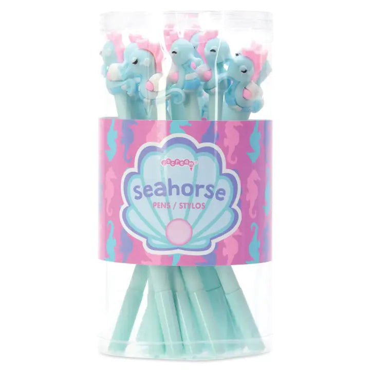 Blue & Pink Seahorse Pen
