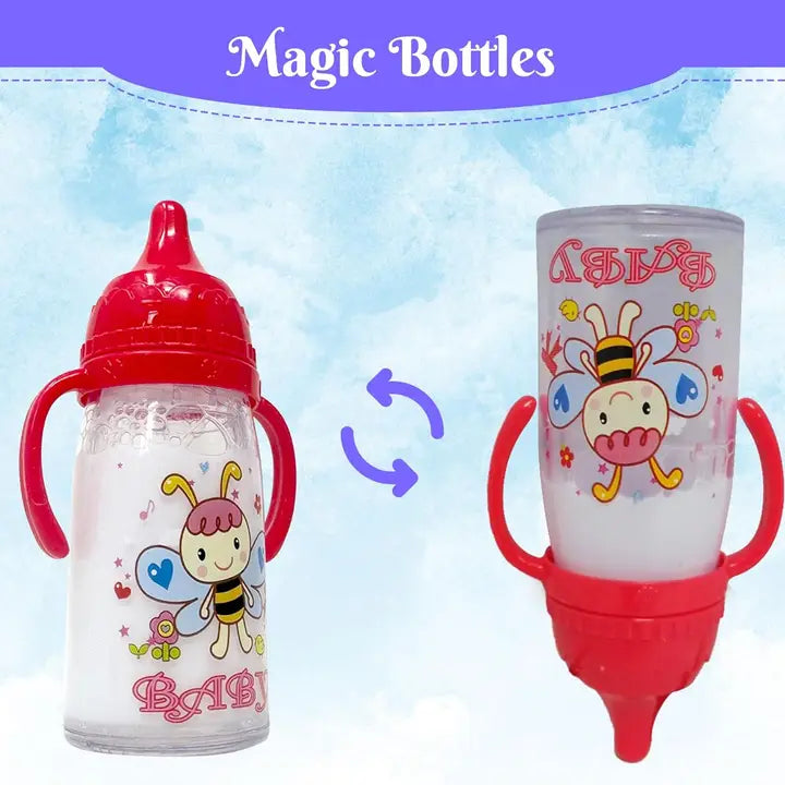 Baby Doll Bottles with Magic Disappearing Milk & Juice