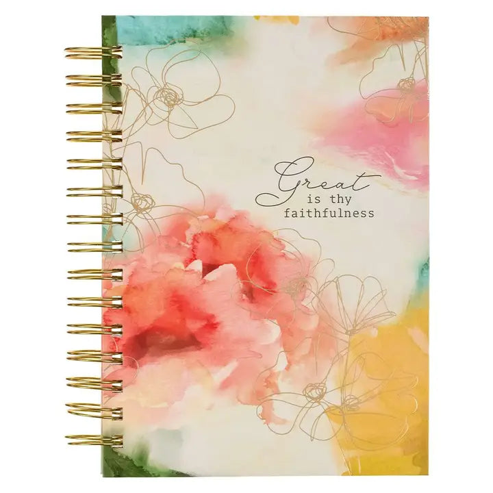 Faithfulness Pastel Watercolor Wirebound Journal