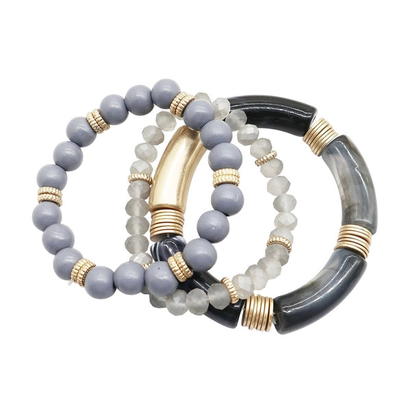 Viv & Lou Black Madison Bracelet Stack