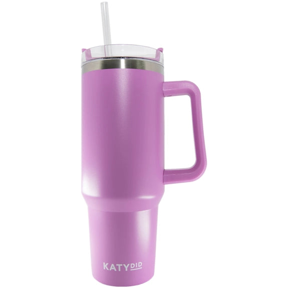 Katydid Orchid Tumbler with Handle