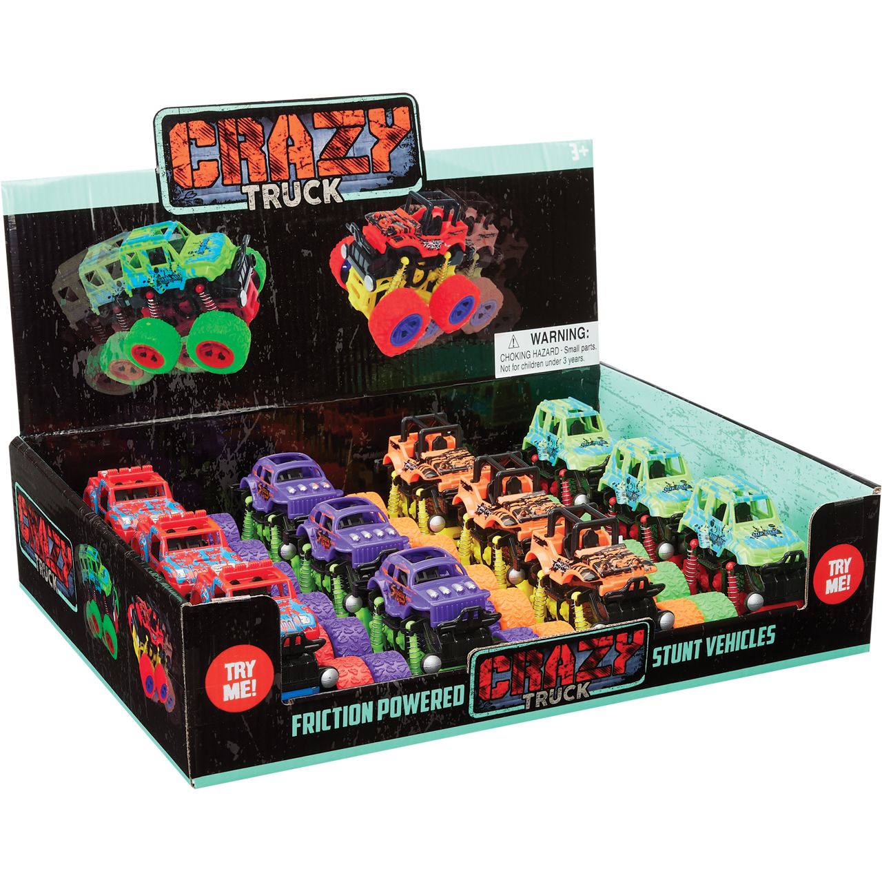 Friction-Powered Crazy Truck Toys