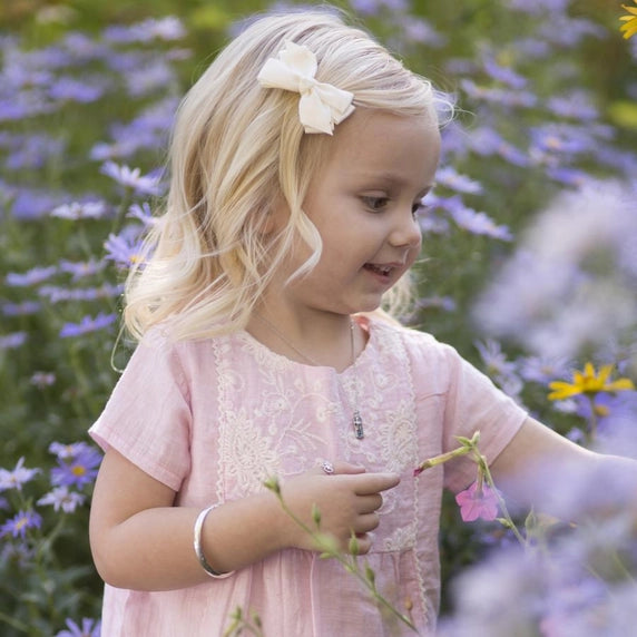 Classic Silver Bangle Bracelets For Babies