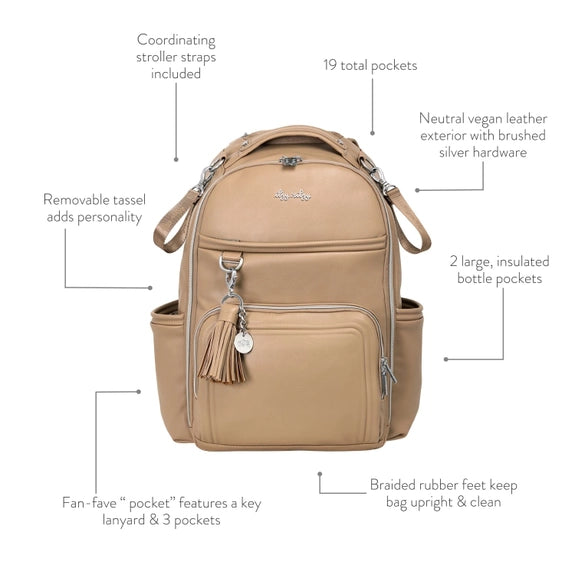 Itzy Ritzy Chai Latte Boss Plus Diaper Bag