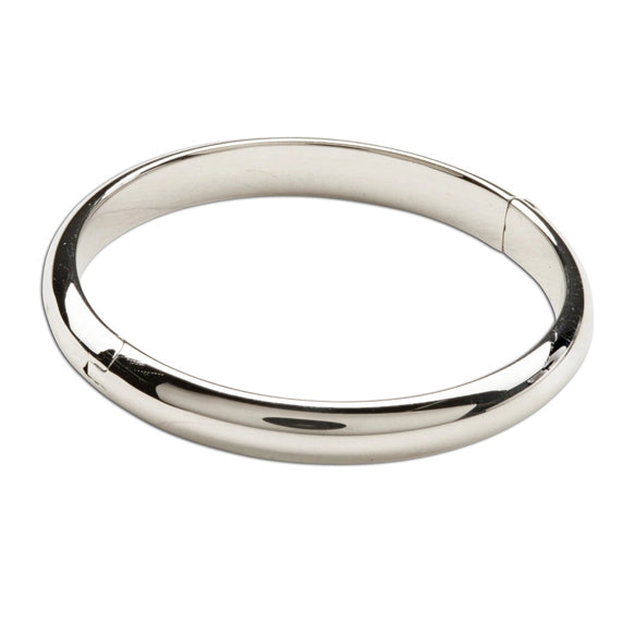 Kids Classic Silver Baby Bangle Bracelet