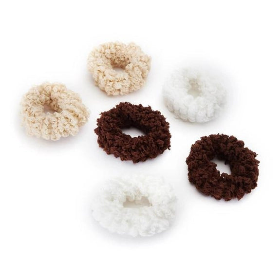 Organic Cotton Fluffy Ponies 6pc - Neutral