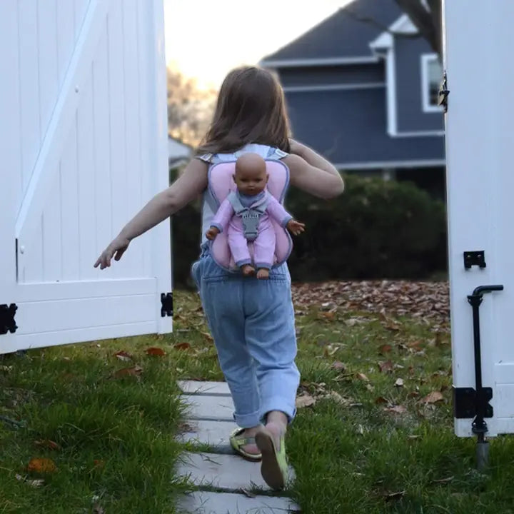 Baby Doll Car Seat Carrier Backpack with 12 Inch Doll