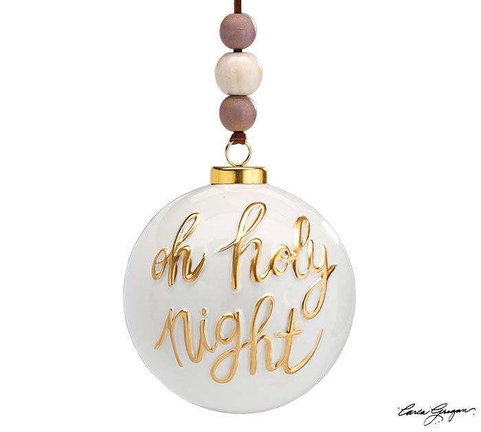 Ceramic Oh Holy Night Nativity Ornament