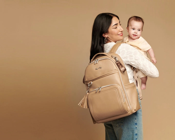Itzy Ritzy Chai Latte Boss Plus Diaper Bag