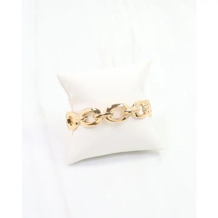 Caroline Hill Alane Link Bracelet Gold