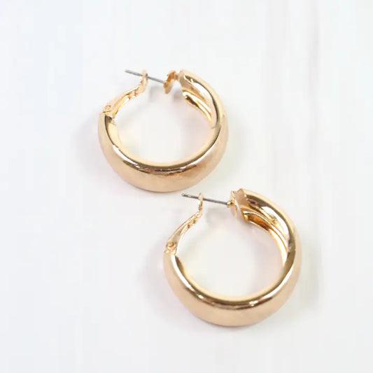 Caroline Hill Anchorage Hoop Earring Gold