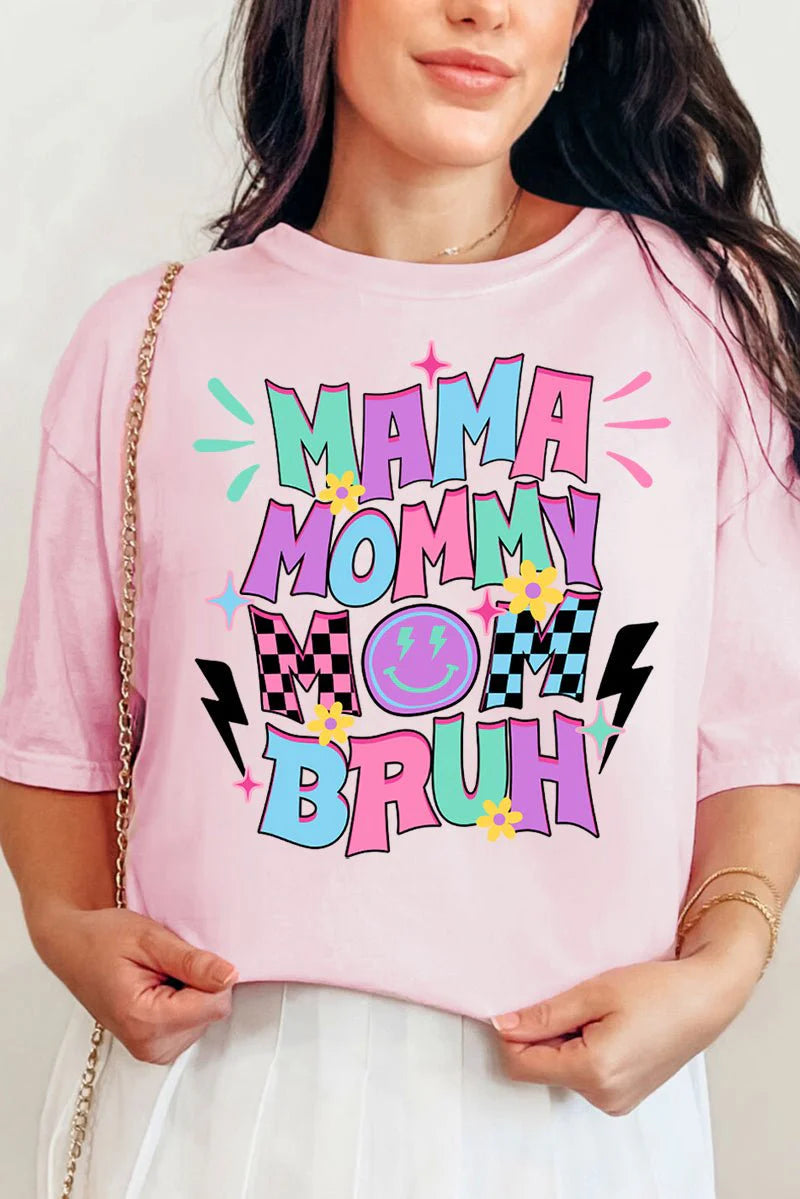 Womens Mama All The Names Blossom Comfort Colors Cotton Tee
