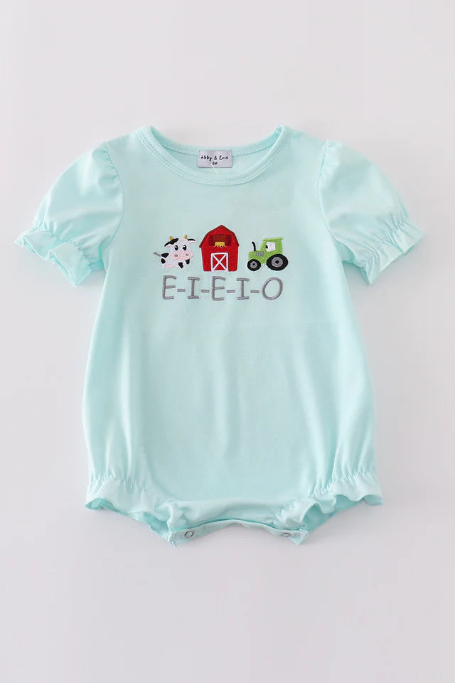 Blue Farm Embroidery Bubble