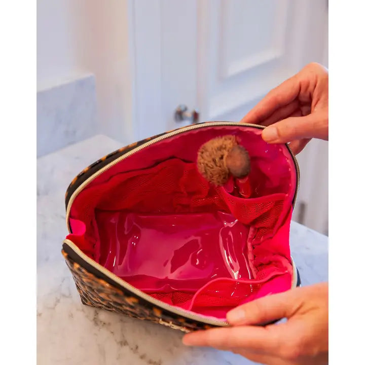 Caroline Hill Capri Large Pouch Spotted Patent