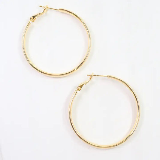 Caroline Hill Cecilia Hoop Earring Gold