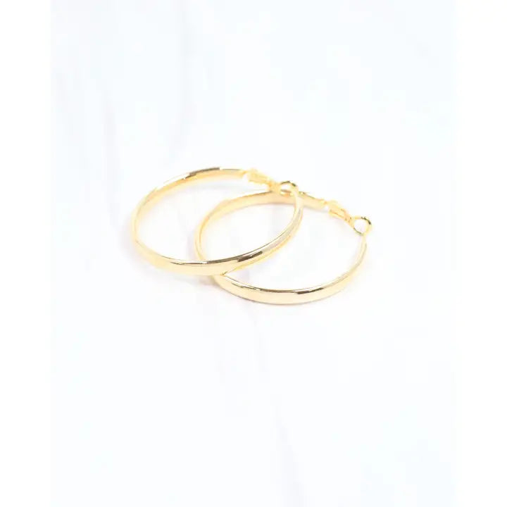 Caroline Hill Cecilia Hoop Earring Gold