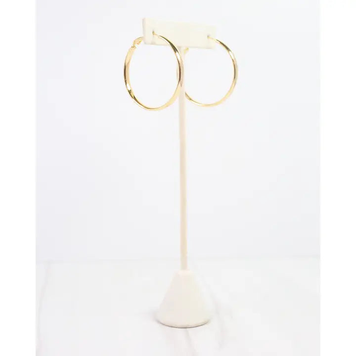Caroline Hill Cecilia Hoop Earring Gold