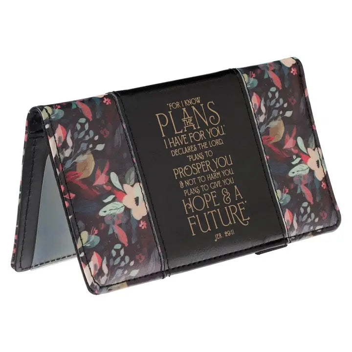 Checkbook Wallet Black Hope & A Future Jer. 29:11