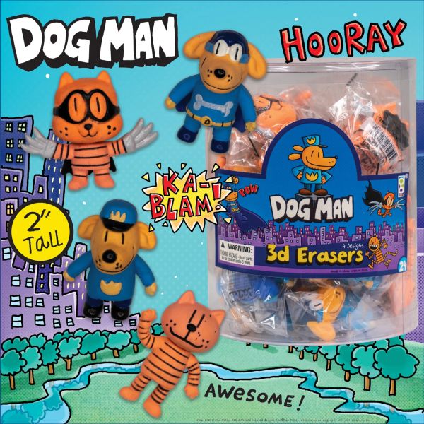Dog Man 3D Erasers