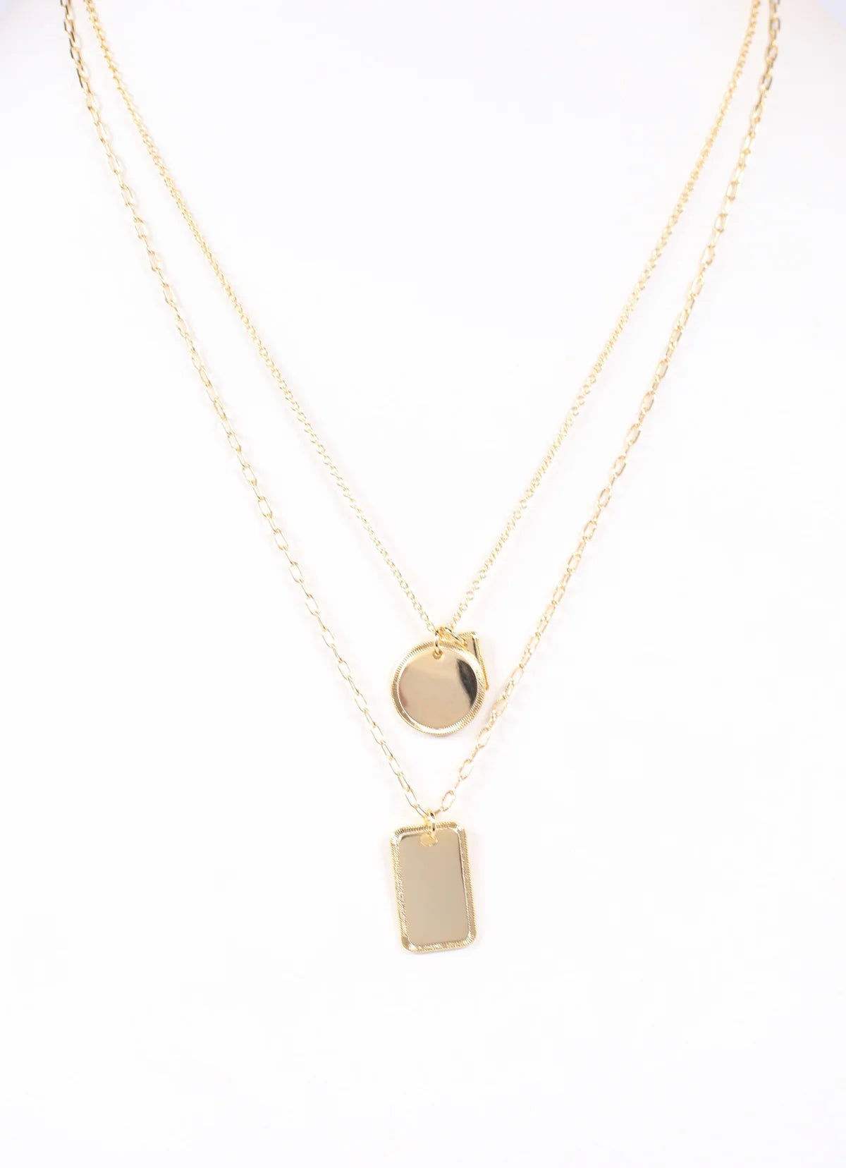 Caroline Hill Gold Woodinville Layered Necklace With Accents