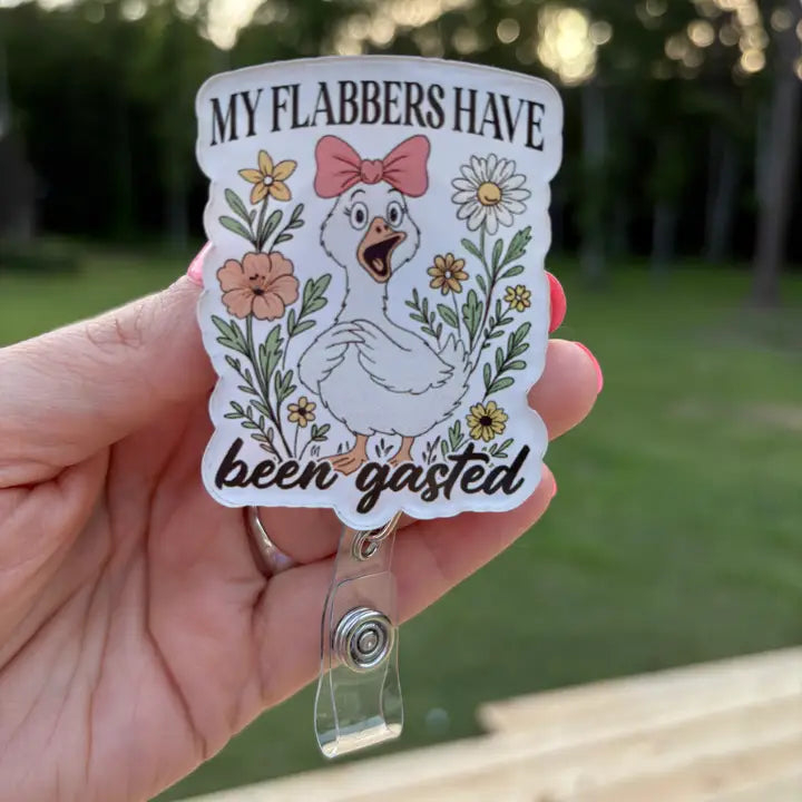 Flabbergasted Duck Badge Reel