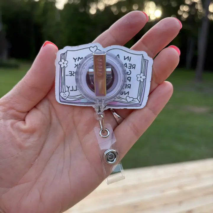 Funny Book Lover Badge Reel