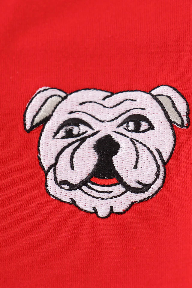 Boys Georgia Bulldog Embroidery Top